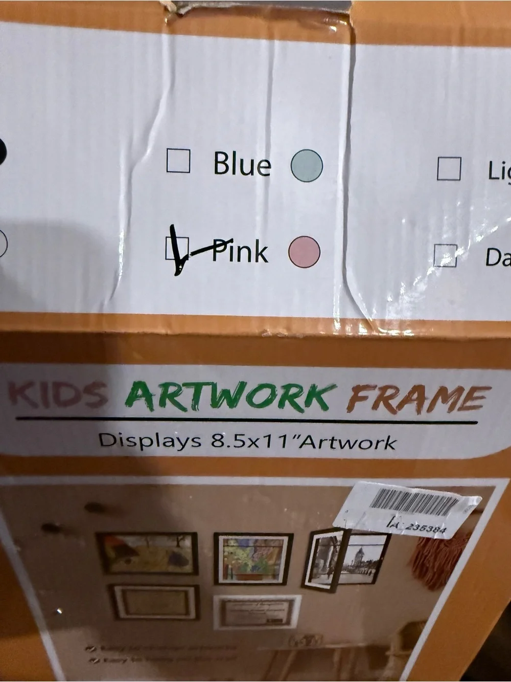 Kids Artwork Frame for 8.5x11